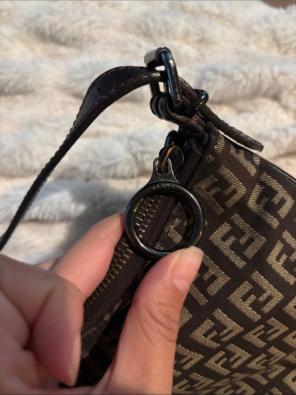 Fendi mini asymmetrical shoulder bag - Picture 2 of 5